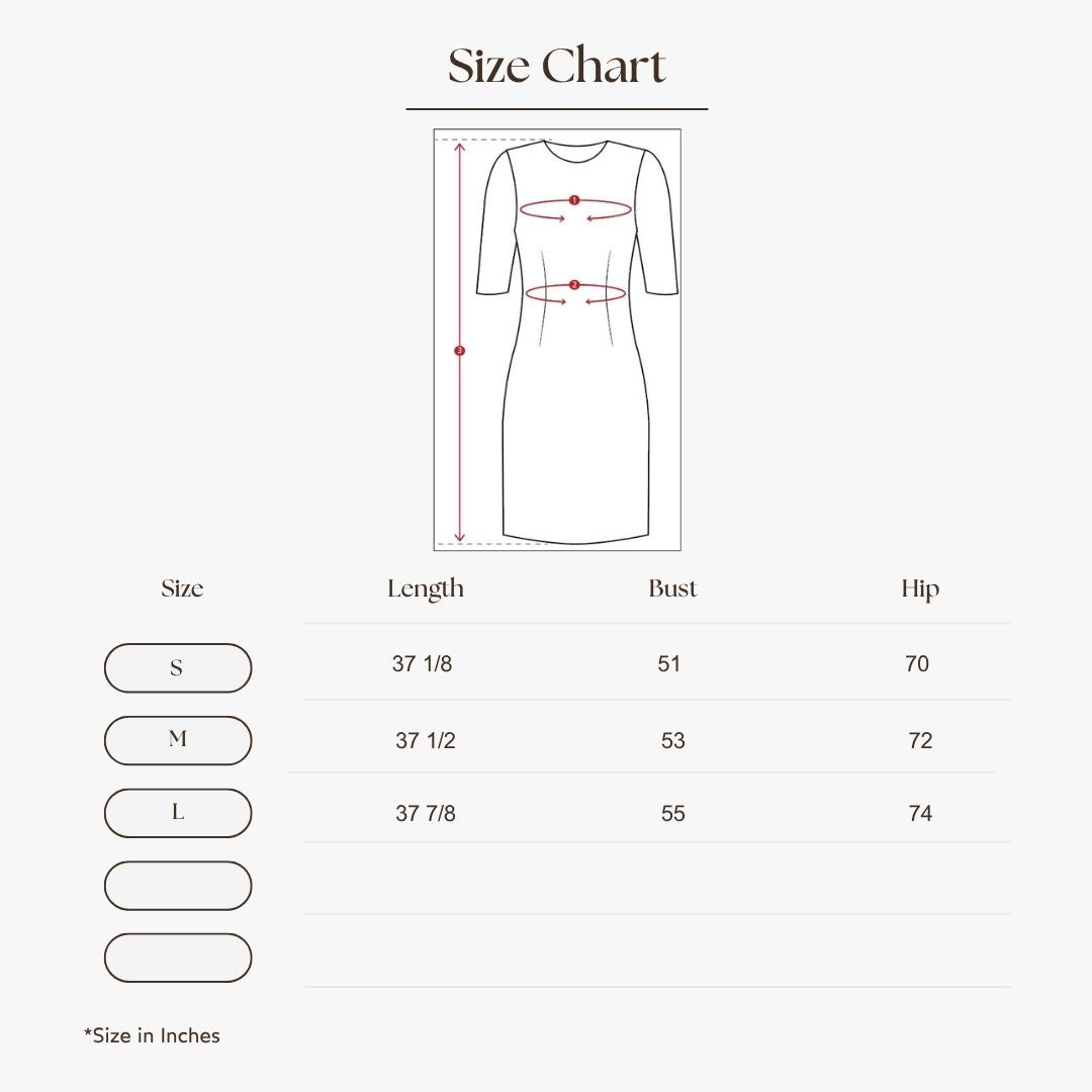 Midi-Length Tank Dress Size Guide
