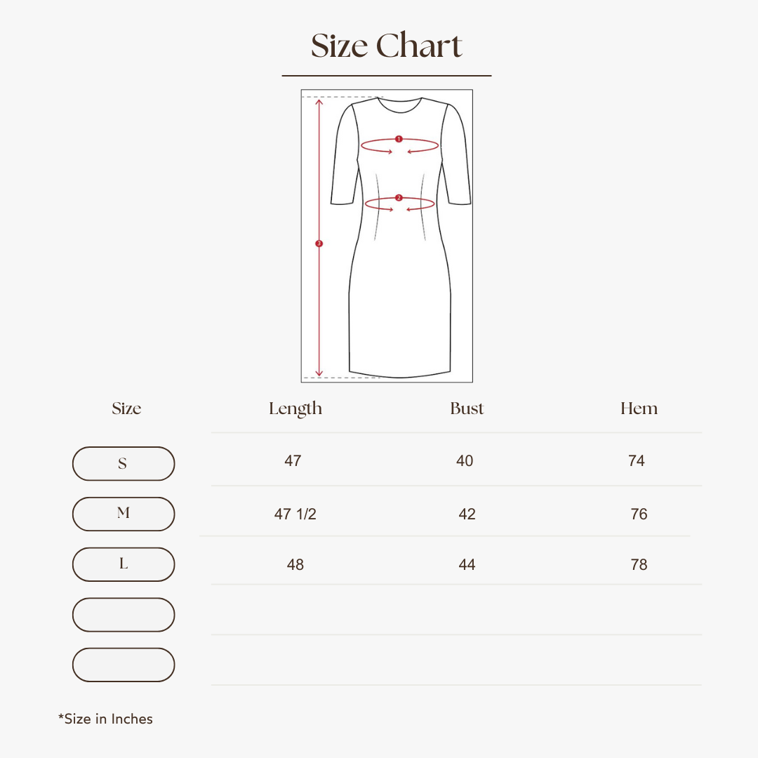 Maxi Halter Dress Size Guide