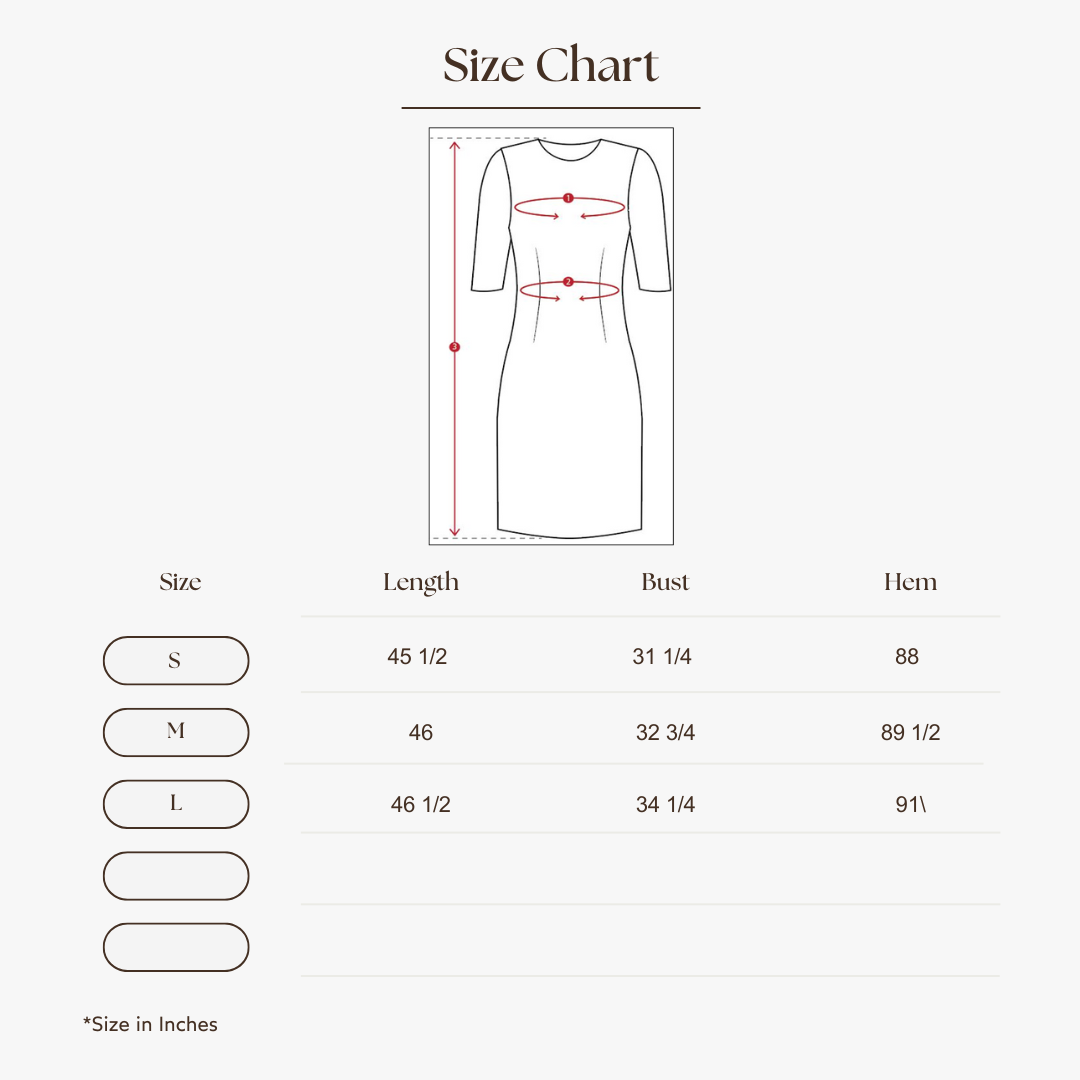 Maxi Halter Dress Size Guide