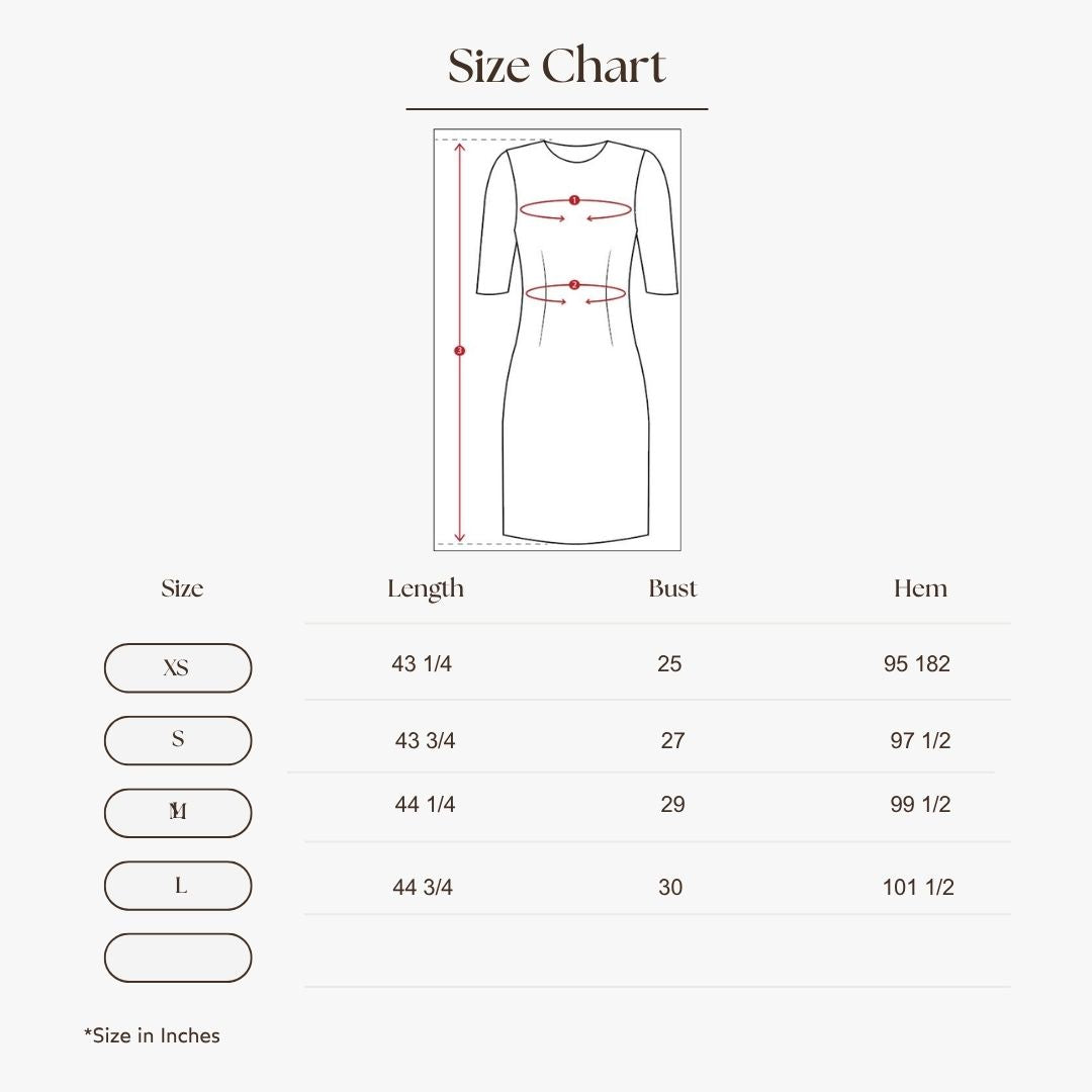 Smocked Dobby Maxi Dress Size Guide