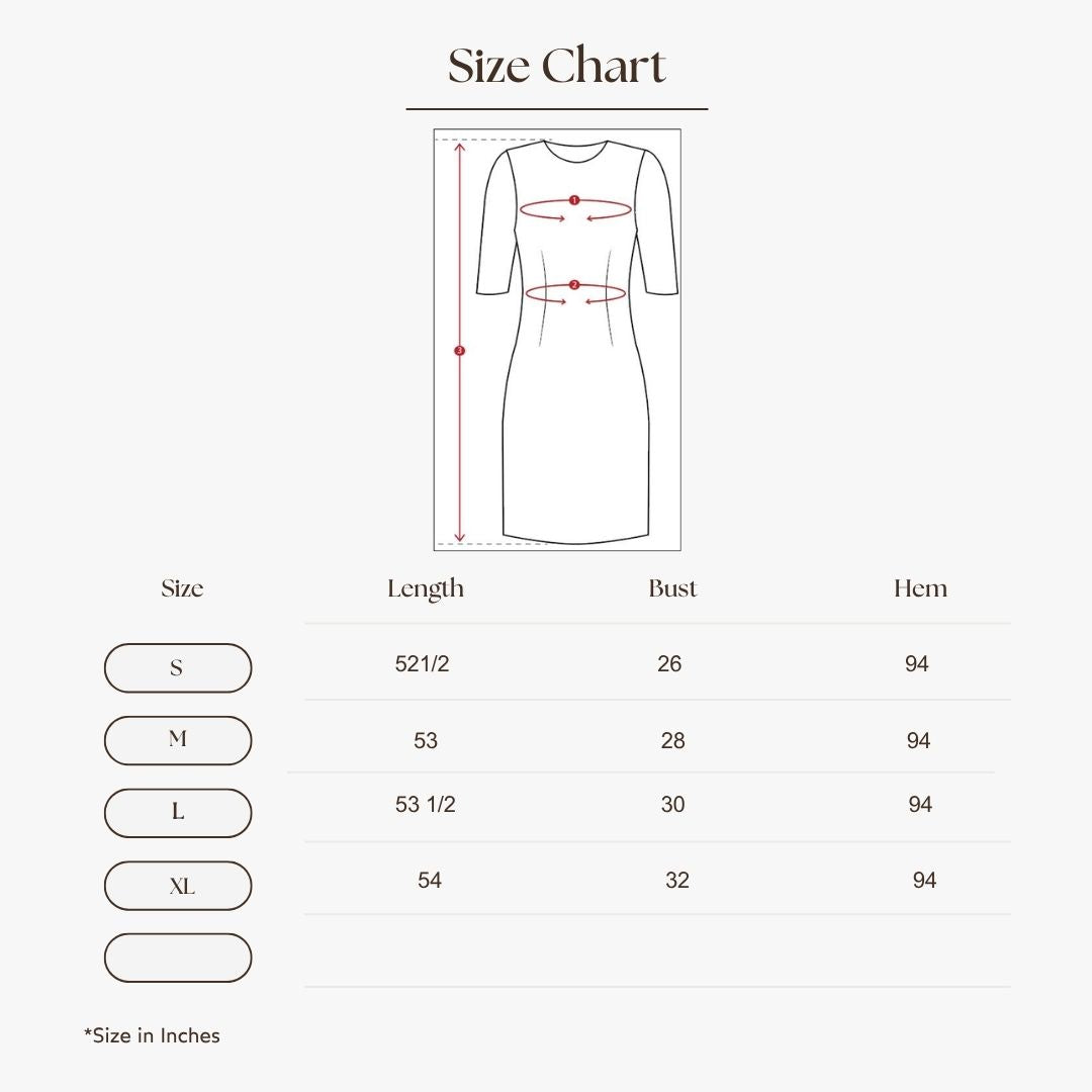 Cut-Out Maxi Dress Size Guide