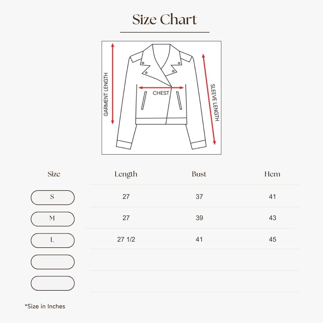Classic Power Blazer Size Guide