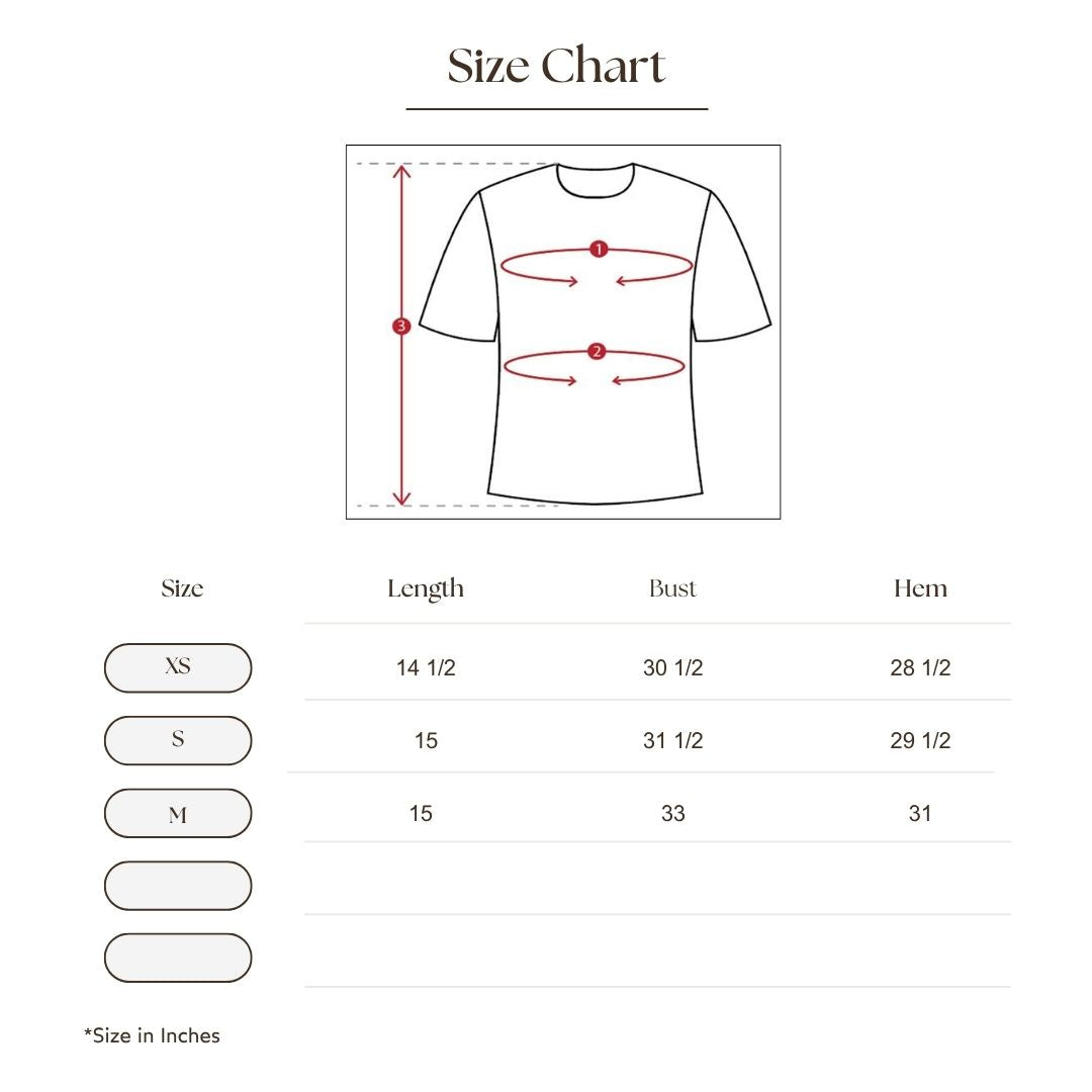 Off Shoulder Ruched Top Size Guide