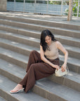 Pleated Wide-Leg Pants