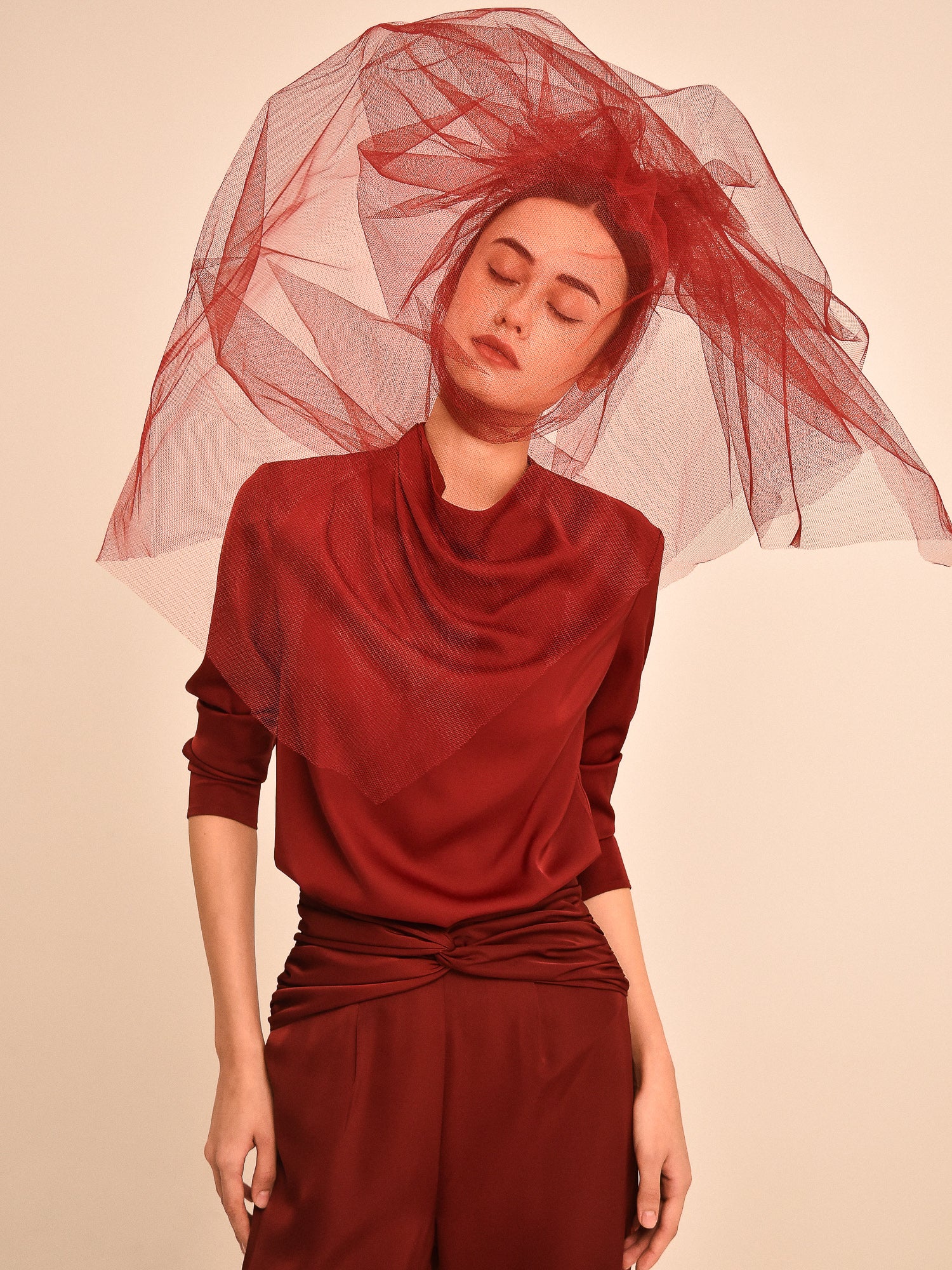 Audrey Long Sleeve Cowl Top