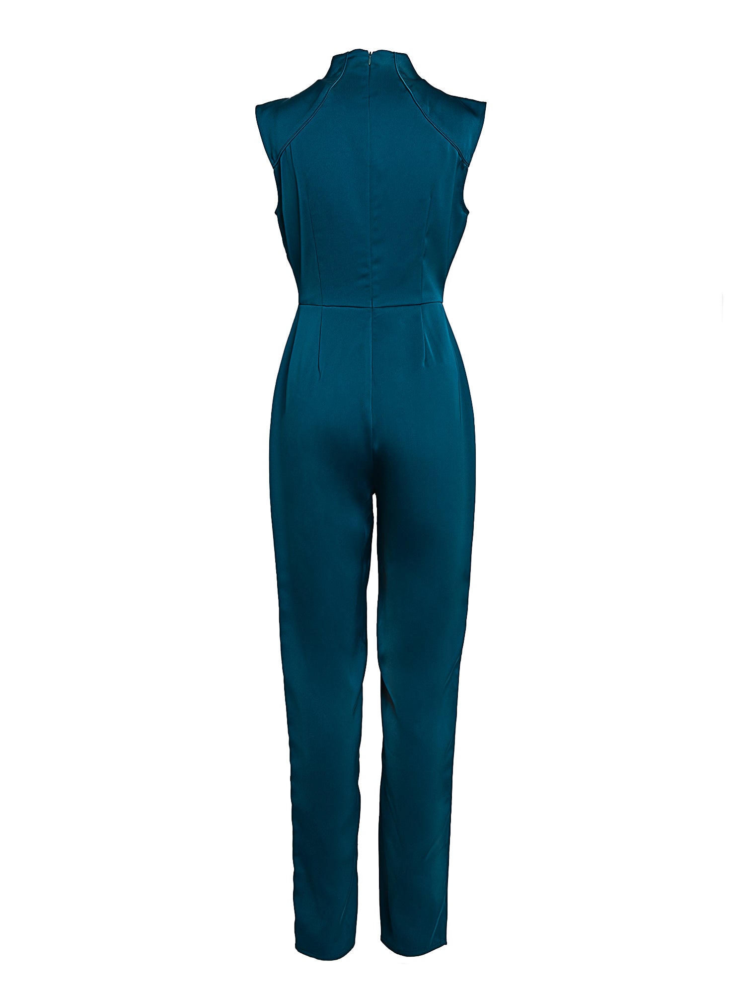 Joy Mandarin Collar Sleeveless Jumpsuit