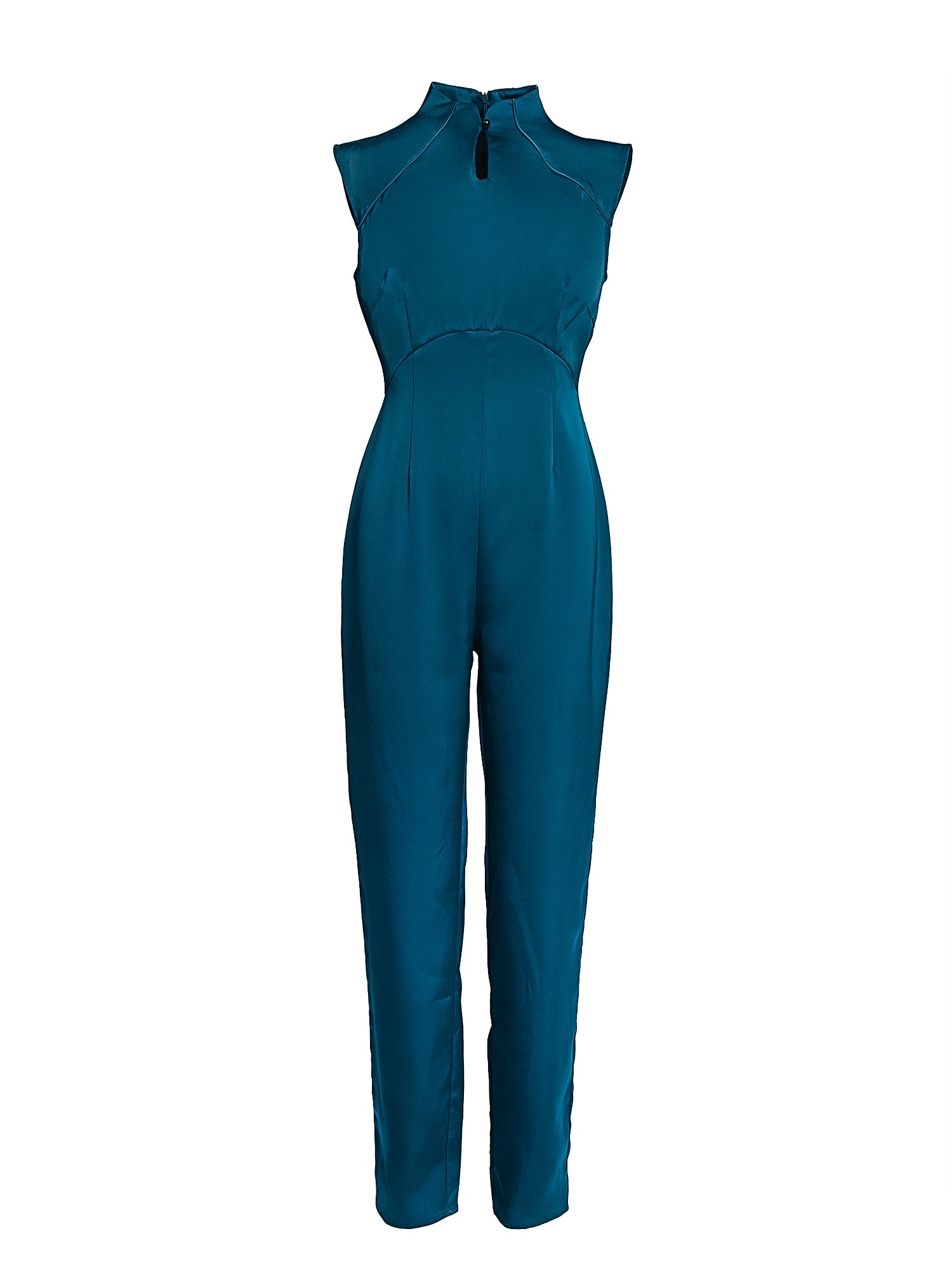 Joy Mandarin Collar Sleeveless Jumpsuit