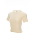 Cable Knit Short Sleeve Top