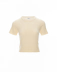 Cable Knit Short Sleeve Top
