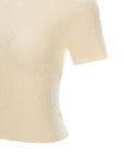 Cable Knit Short Sleeve Top