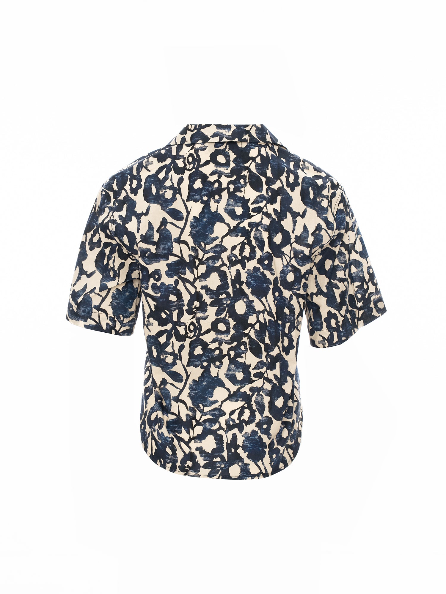 Floral Abstract Cuban Collar Shirt