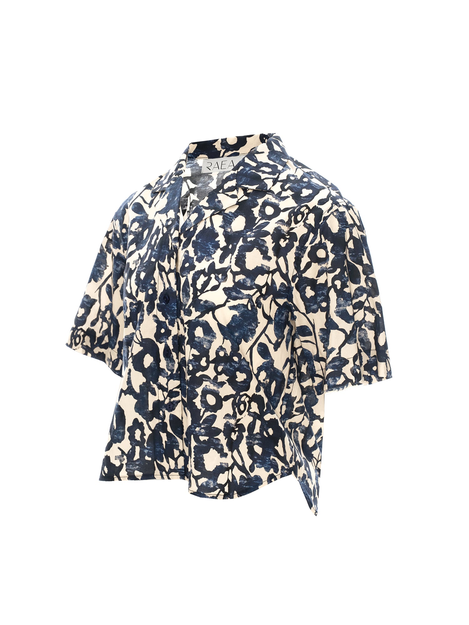 Floral Abstract Cuban Collar Shirt