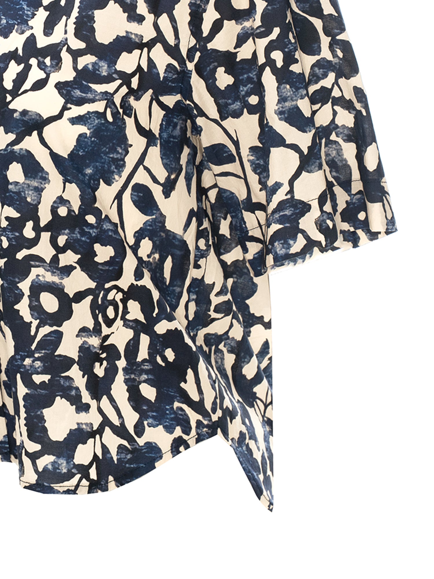 Floral Abstract Cuban Collar Shirt