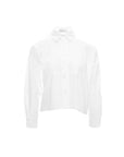 Seam-Detail Boxy Button-Up Blouse