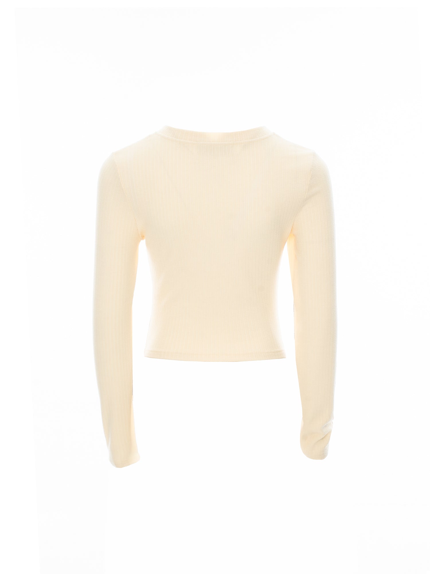 Ribbed Henley Knit Top