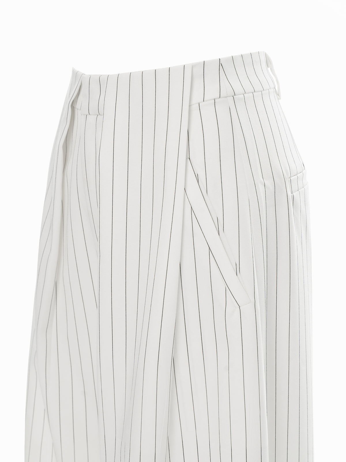 Pinstripe Wide Leg Pants