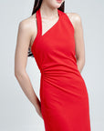 Halter Neck Backless Dress