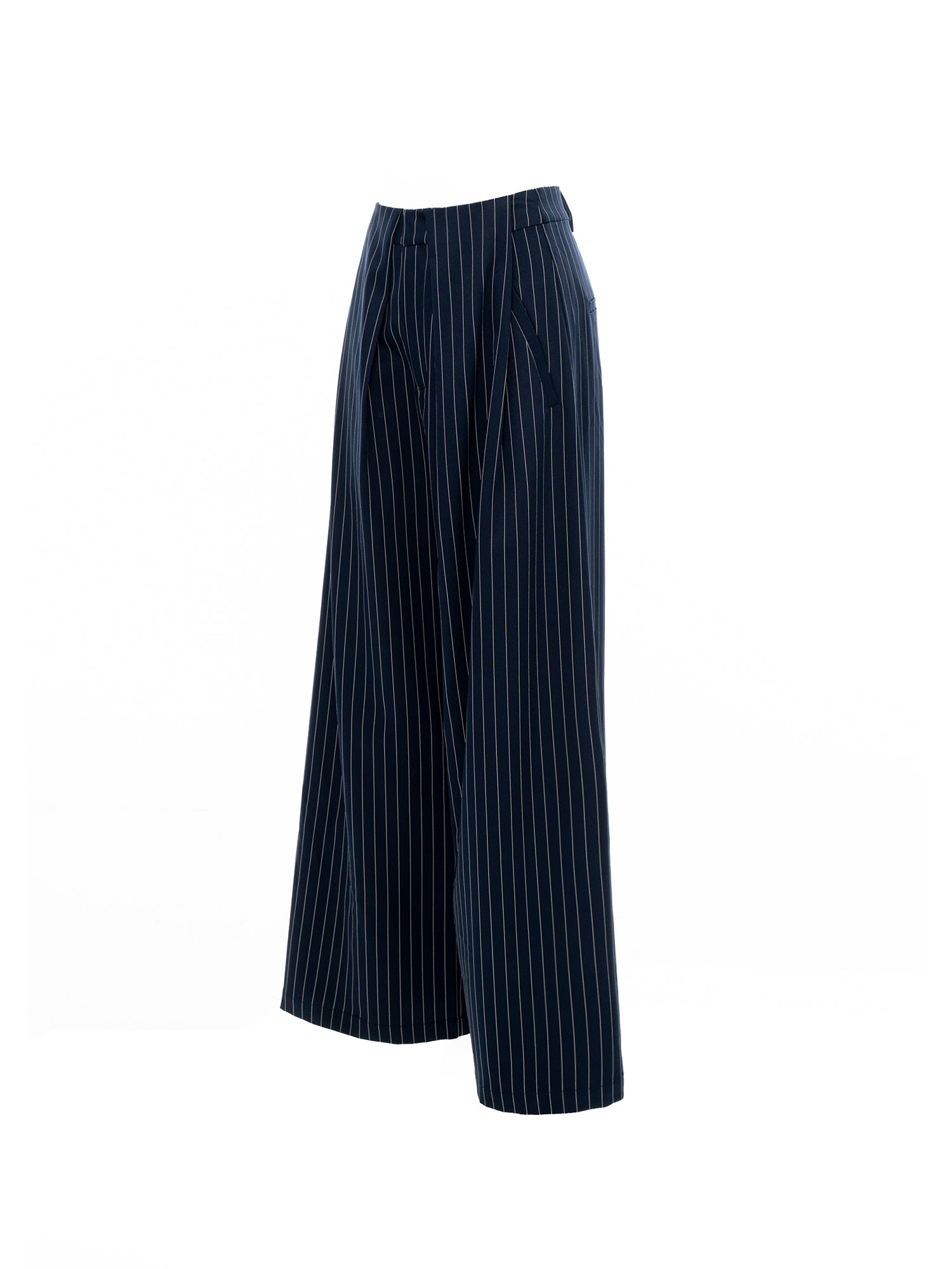 Pinstripe Wide Leg Pants