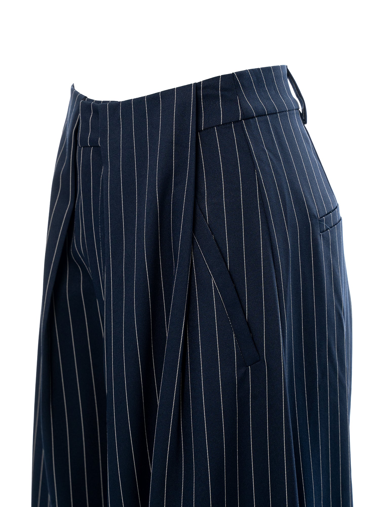 Pinstripe Wide Leg Pants