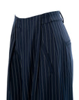 Pinstripe Wide Leg Pants