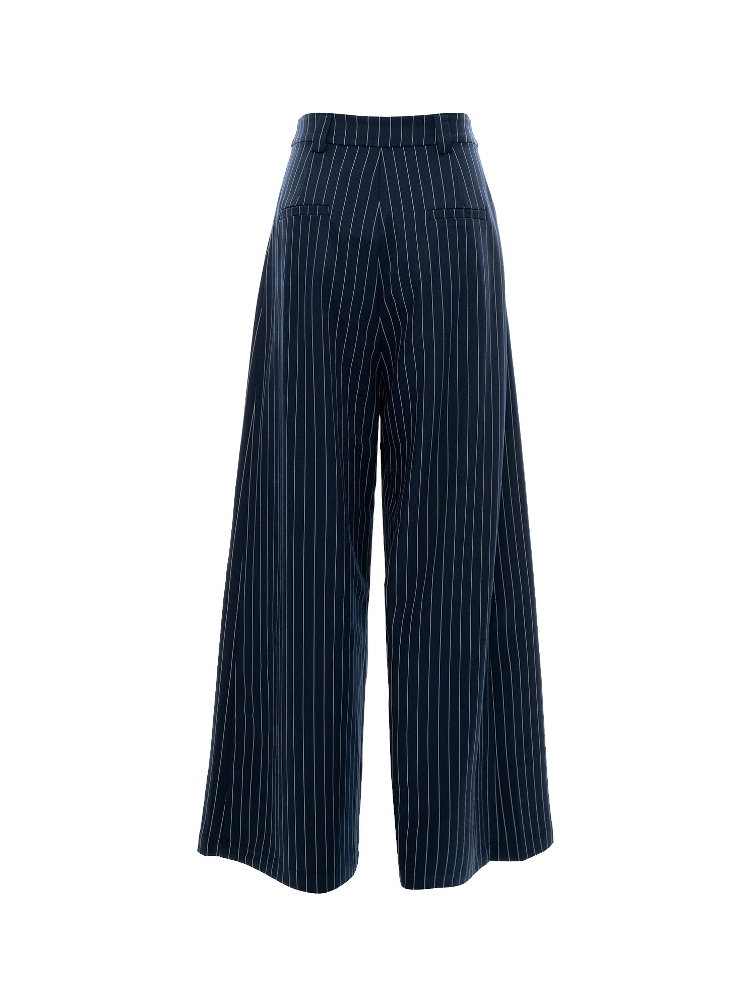 Pinstripe Wide Leg Pants