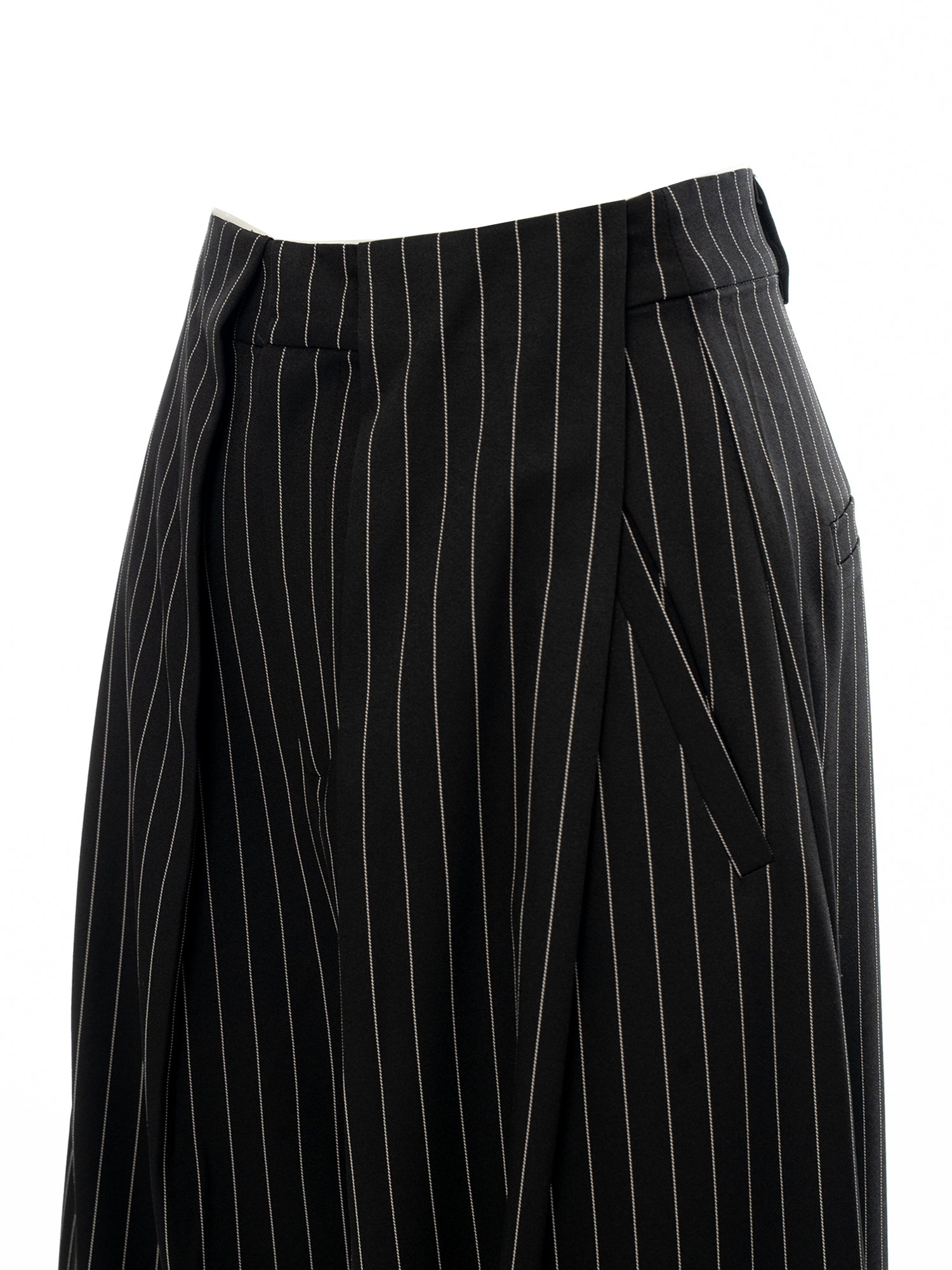 Pinstripe Wide Leg Pants