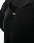 Cropped Sweetheart-Neck Outer