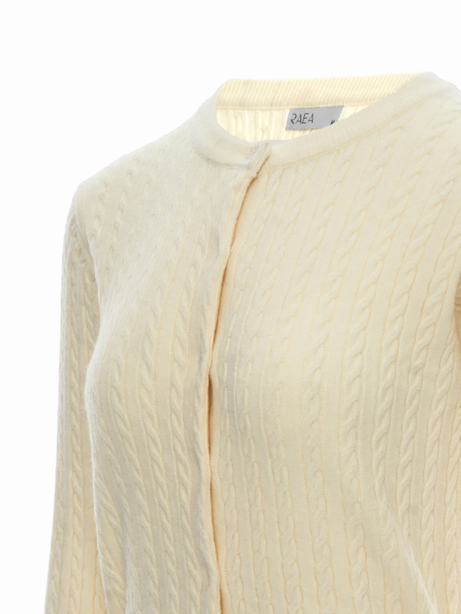 Cable Yarn Knit Button Cardigan