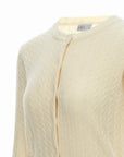 Cable Yarn Knit Button Cardigan