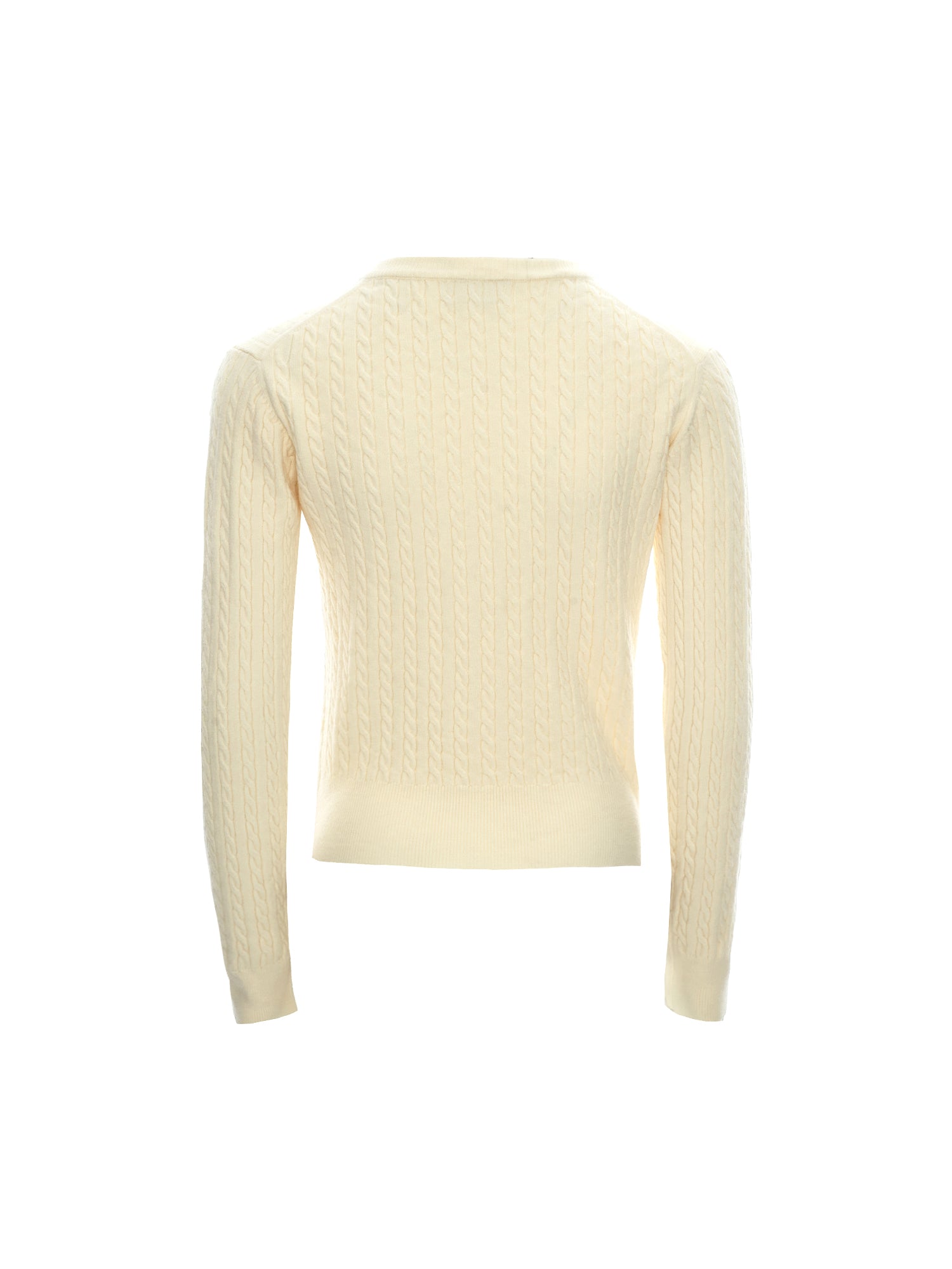 Cable Yarn Knit Button Cardigan