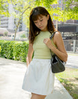 Drawstring Nylon Skirt