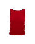 Boat-Neck Knit Tank Top