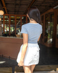 Stripe Henley Tee