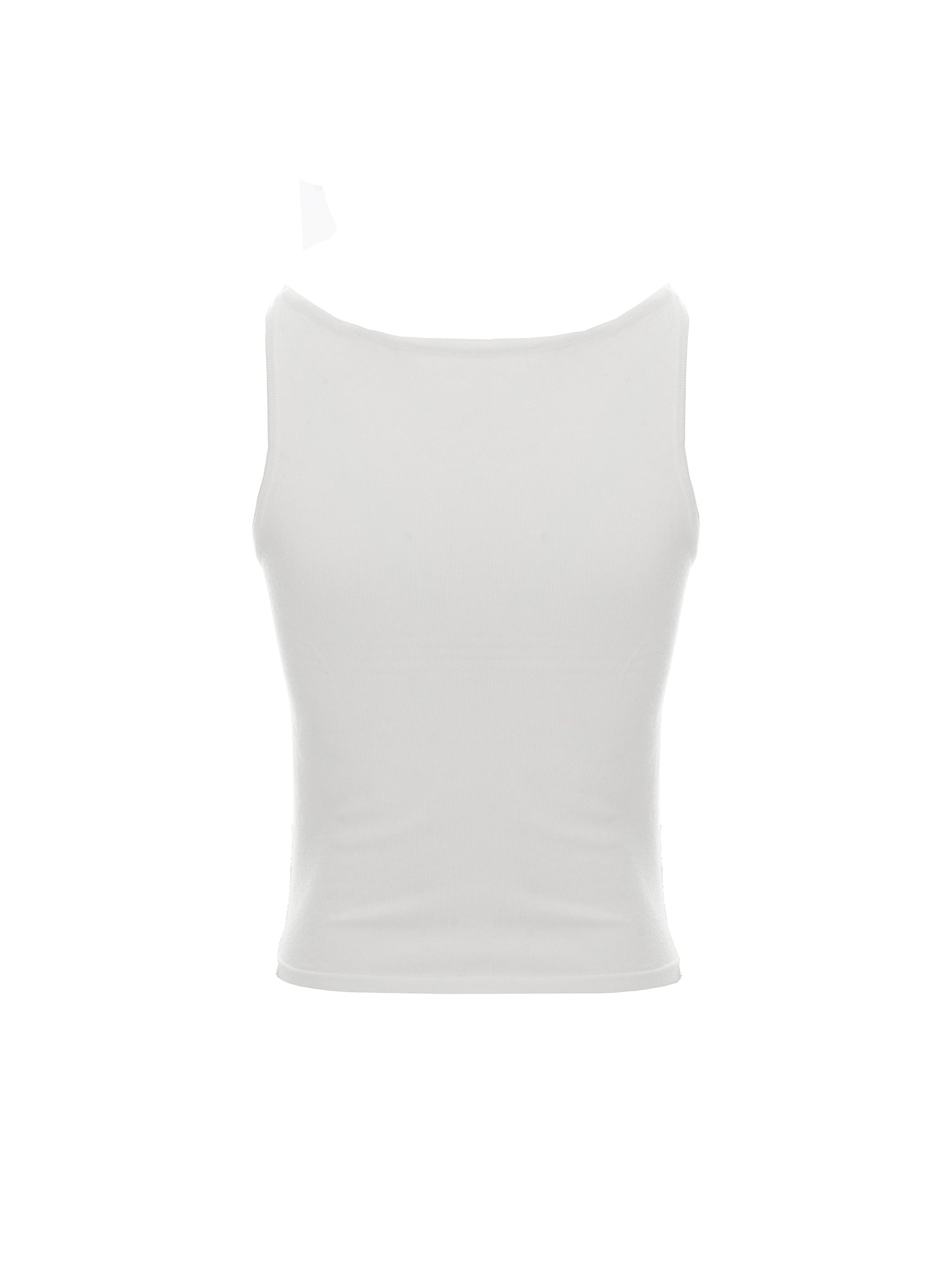 Boat-Neck Knit Tank Top