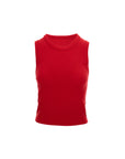 Waffle-Knit Crewneck Tank