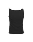 Boat-Neck Knit Tank Top