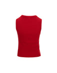 Waffle-Knit Crewneck Tank