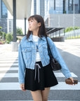 Sporty Drawstring Skirt With Inner