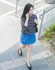 Drawstring Nylon Skirt