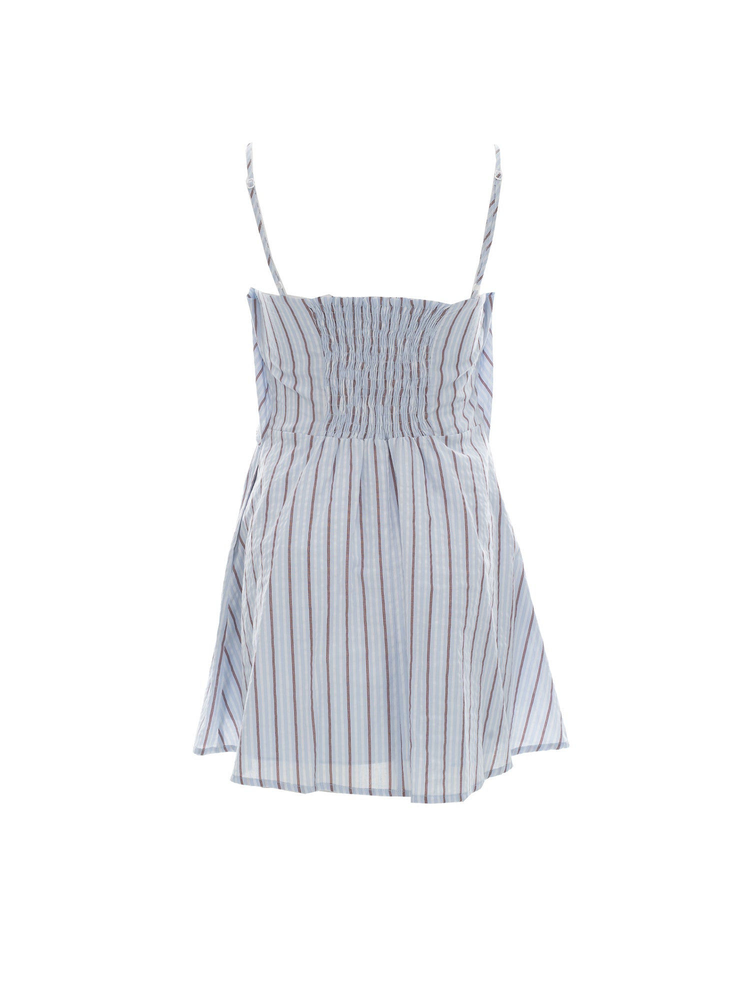 Striped Tiered Ruffle Mini Dress