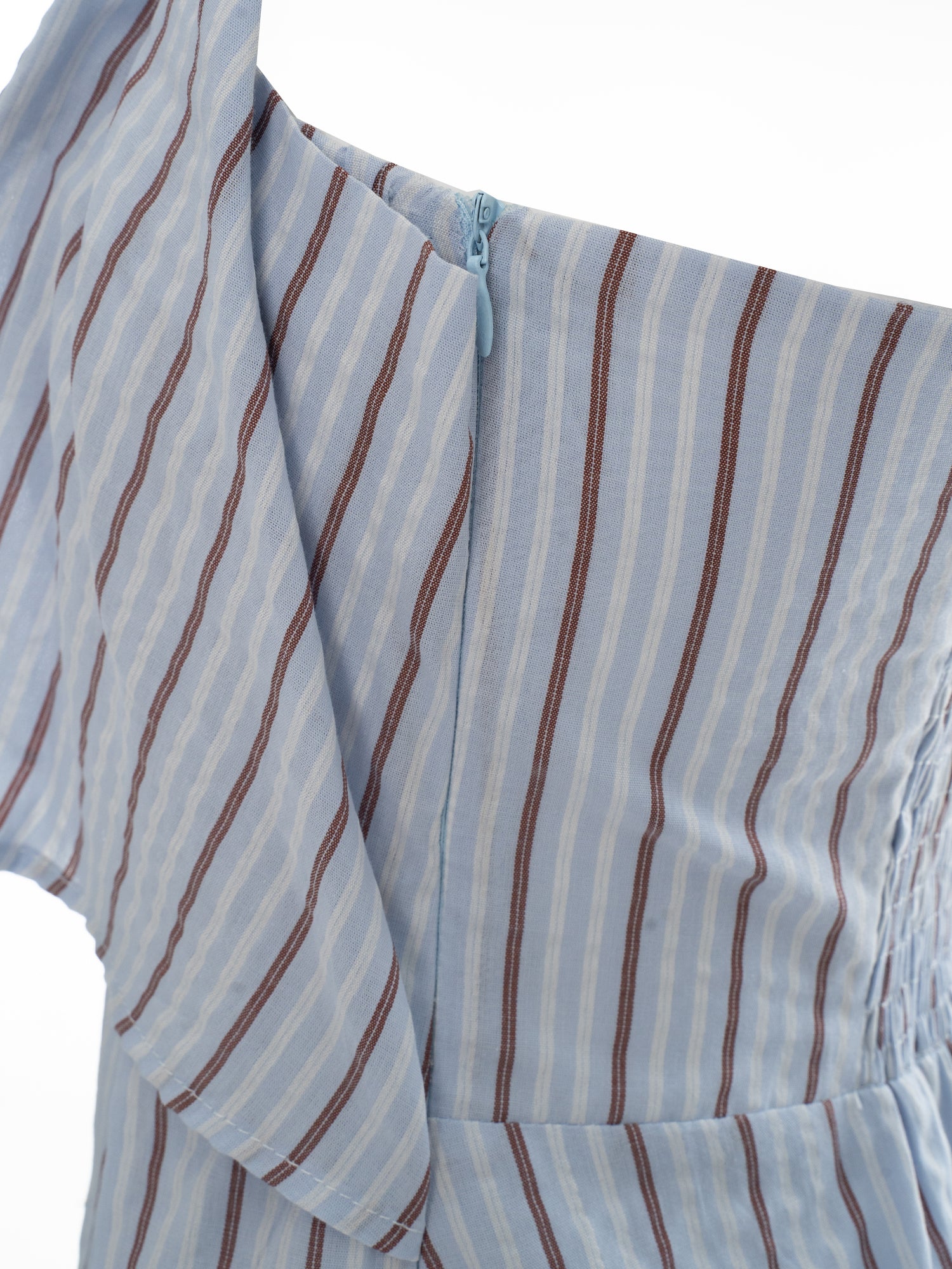 Striped Tiered Ruffle Mini Dress