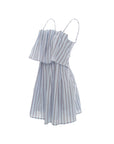 Striped Tiered Ruffle Mini Dress