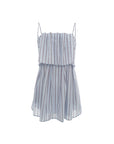 Striped Tiered Ruffle Mini Dress