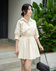 Utility Collared Shirt-Dress