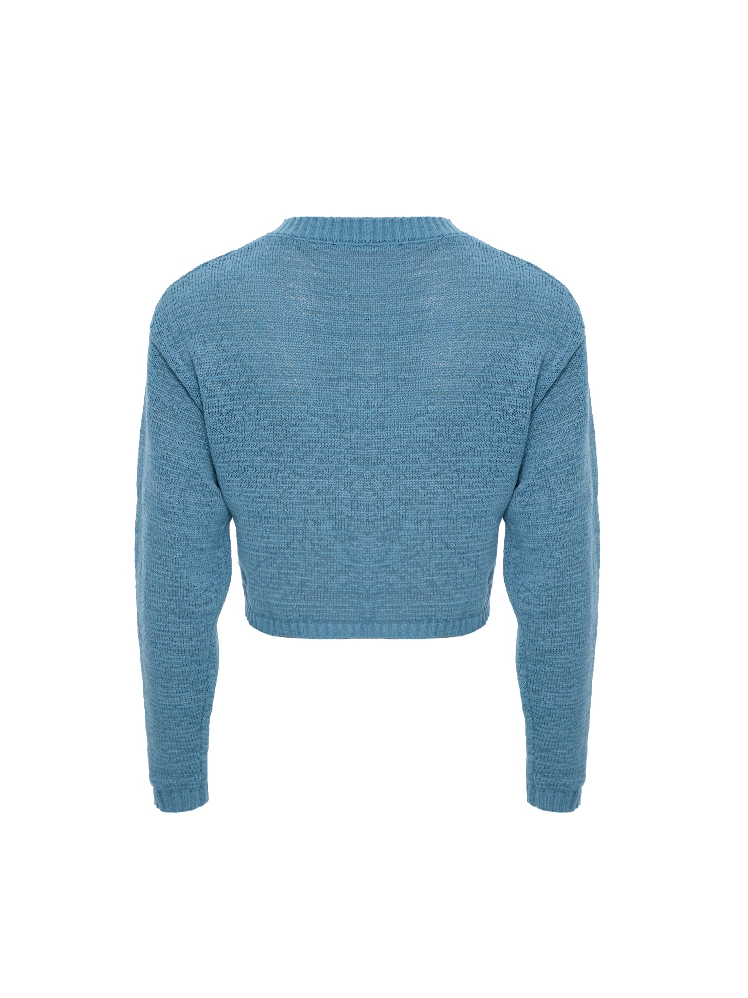 Textured Yarn Knit Cropped Top