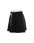 Sporty Drawstring Skirt With Inner