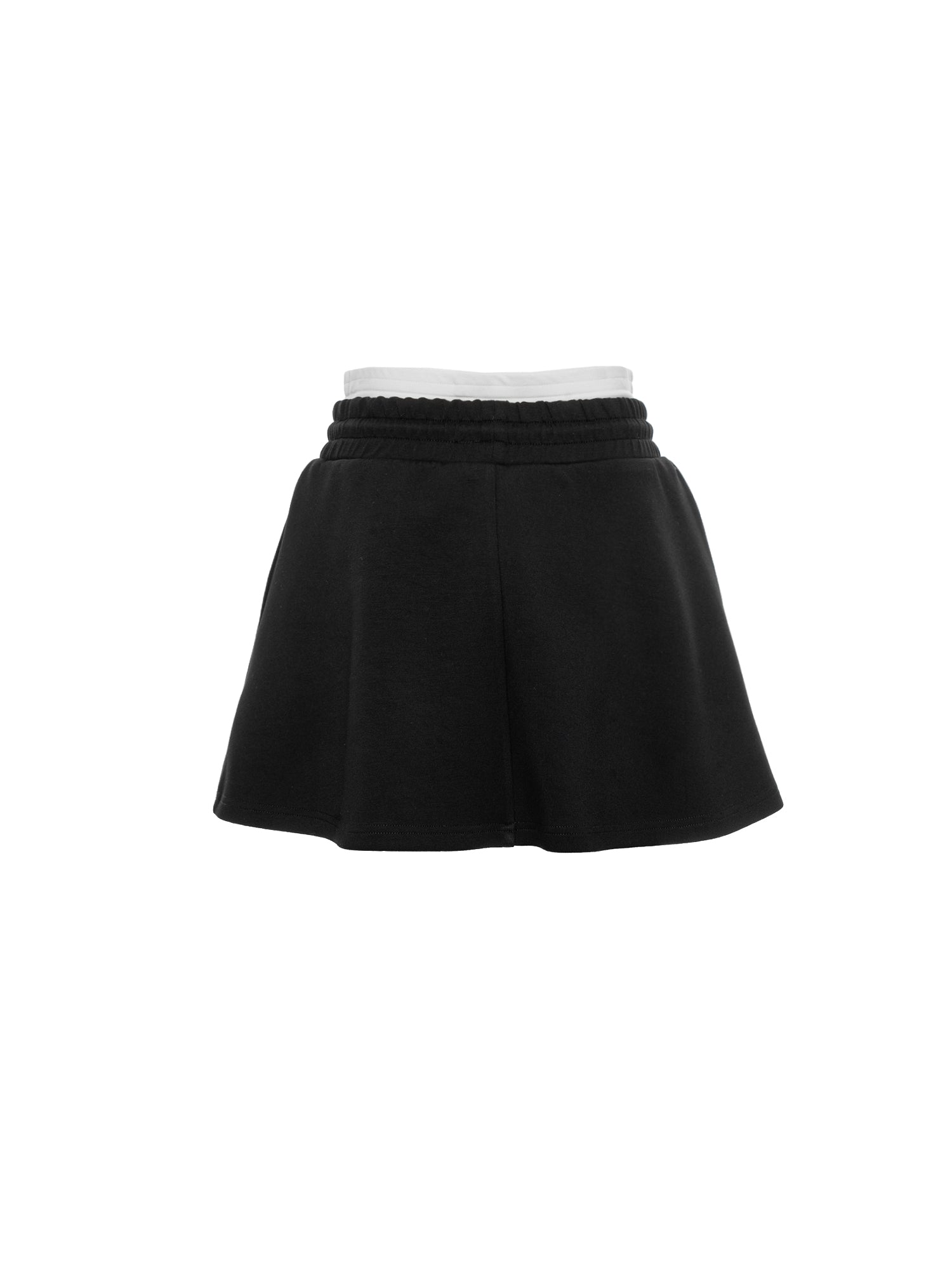 Sporty Drawstring Skirt With Inner