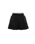 Sporty Drawstring Skirt With Inner