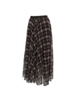 Plaid Flow Maxi Skirt