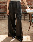 Pinstripe Wide Leg Pants